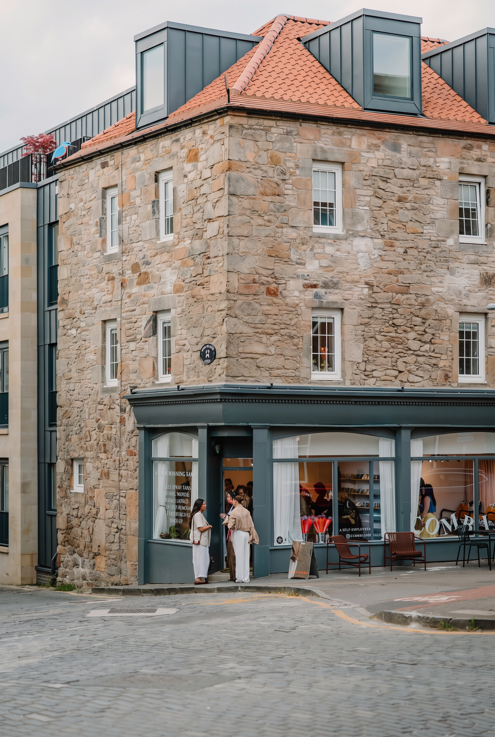 Combined. salon exterior on Canon Street, Edinburgh
